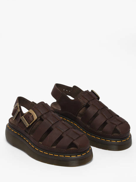 Sandalen Wrenlie Uit Leder Dr martens Bruin women 31524201 ander zicht 1
